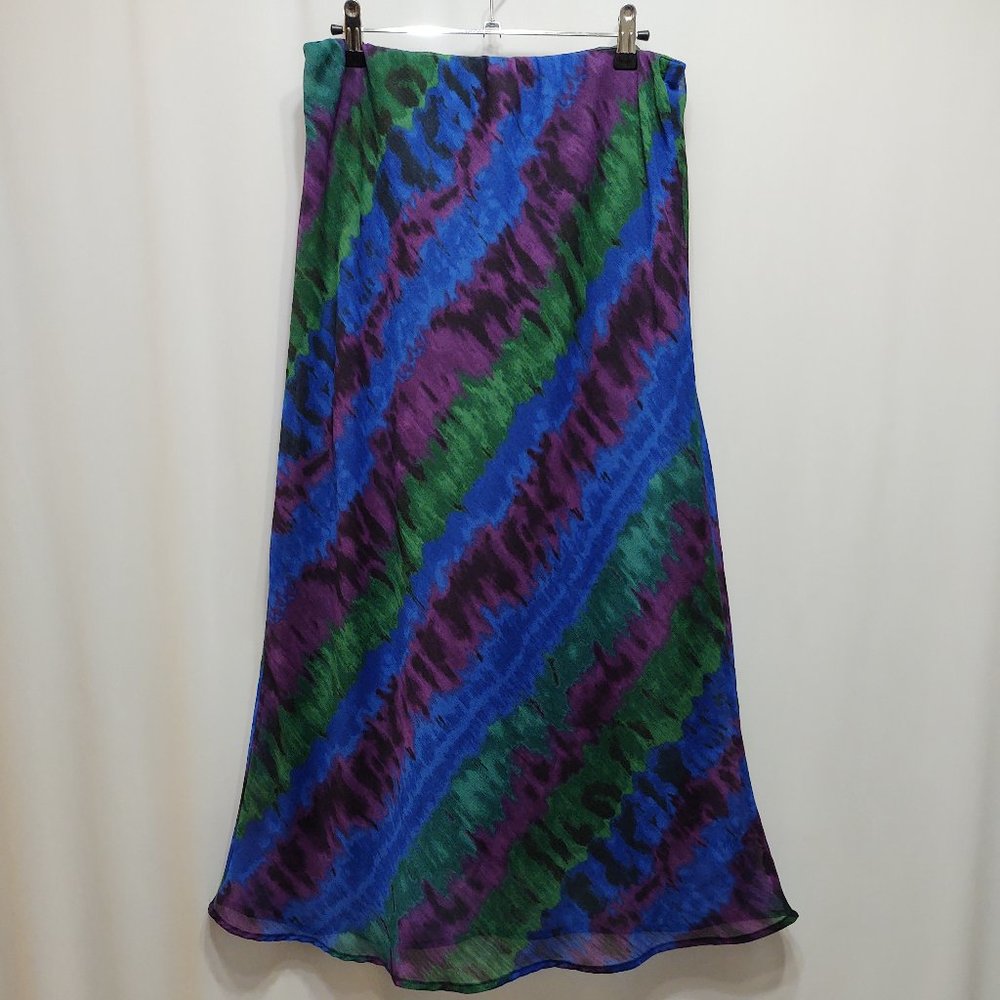 Cato Blue/Green/Purple Variated Skirt